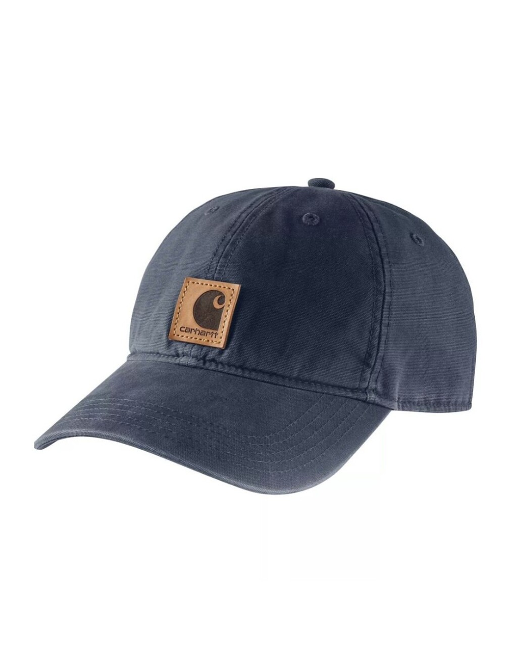 New CARHARTT Odessa Washed Cotton Canvas Work Adjustable baseball Cap Navy NWT
